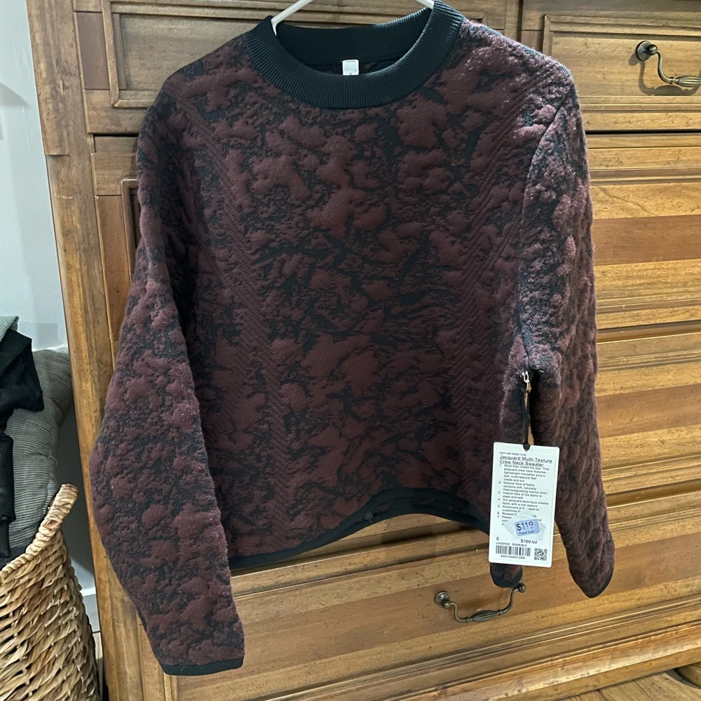 Lululemon Jacquard Multi-texture crew neck sweater